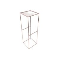 Подставка для цветочных композиций Зеркальная h80 х 25 х 25 см, металл/стекло, хром, FA37-17 Подставка для цветочных композиций Зеркальная h80 х 25 х 25 см, металл/стекло, хром, FA37-17