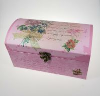 Коробка сундук, набор из 5 шт, розовый, М111-19 - вид 1 миниатюра