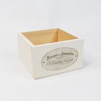 Ящик деревянный для цветов и подарков 15 х 15 х 9 см, в ассортименте - вид 9 миниатюра