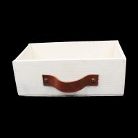 Ящик деревянный для цветов и подарков с декоративным элементом 25 х 14 х 9 см, в ассортименте - вид 8 миниатюра