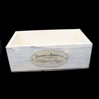 Ящик деревянный для цветов и подарков с надписью 25 х 13,5 х 9 см, в ассортименте - вид 5 миниатюра