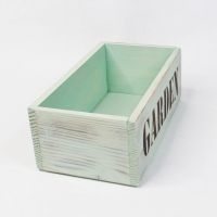 Ящик деревянный для цветов и подарков с надписью 25 х 13,5 х 9 см, в ассортименте - вид 3 миниатюра