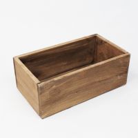 Ящик деревянный для цветов и подарков 25 х 13,5 х 9 см, в ассортименте - вид 4 миниатюра
