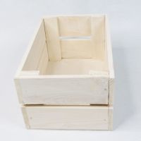 Ящик деревянный для цветов и подарков 31 х 20 х 15,5 см, в ассортименте - вид 6 миниатюра