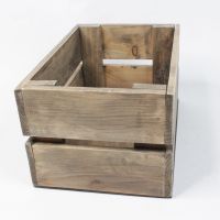 Ящик деревянный для цветов и подарков 31 х 20 х 15,5 см, в ассортименте - вид 3 миниатюра