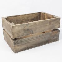 Ящик деревянный для цветов и подарков 31 х 20 х 15,5 см, в ассортименте - вид 4 миниатюра