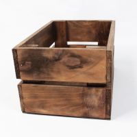 Ящик деревянный для цветов и подарков 31 х 20 х 15,5 см, в ассортименте - вид 1 миниатюра