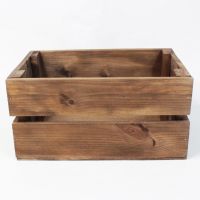 Ящик деревянный для цветов и подарков 31 х 20 х 15,5 см, в ассортименте - вид 2 миниатюра