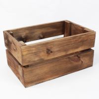 Ящик деревянный для цветов и подарков 31 х 20 х 15,5 см, в ассортименте - вид 1 миниатюра