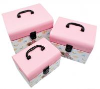 Коробка сундук Follow your heart, набор из 3 шт, розовый, Z3-20 - вид 1 миниатюра