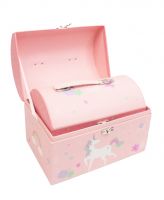 Коробка сундук Единорог, набор из 2 шт, розовый, Z3-22 - вид 1 миниатюра