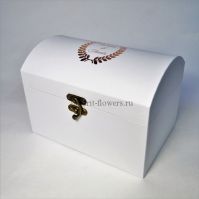 Коробка сундук, набор из 3 шт, белый, М55-11/111-20 - вид 1 миниатюра