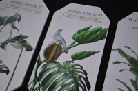 Комплект картин из 3 шт, кожзам, дизайн Ботаника, W105-2 - вид 3 миниатюра