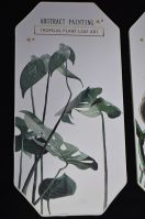Комплект картин из 3 шт, кожзам, дизайн Ботаника, W105-2 - вид 6 миниатюра