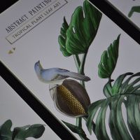 Комплект картин из 3 шт, кожзам, дизайн Ботаника, W105-2 - вид 8 миниатюра
