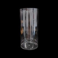 Вазон пластиковый Трубка d11.8 х h23.5 см, прозрачный Вазон пластиковый Трубка d11.8 х h23.5 см, прозрачный